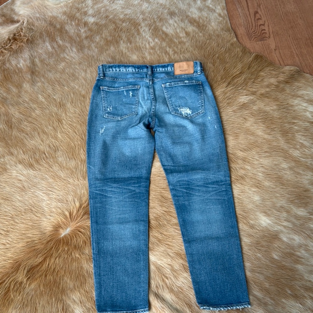 Moussy Distressed Blue Jeans for Women - Picture 3 of 7